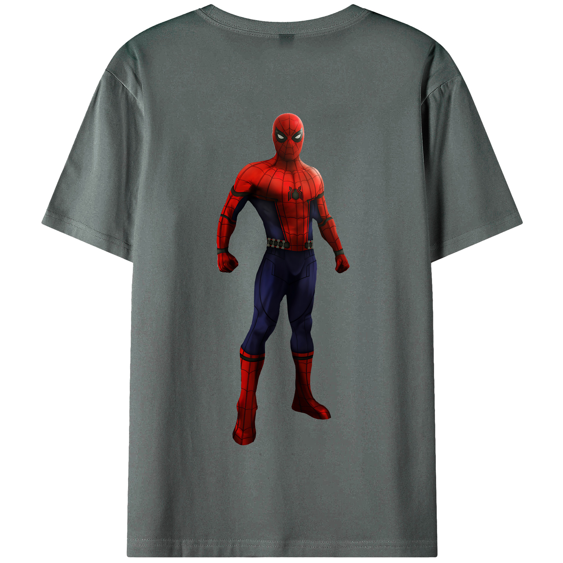 （画像用） Spider Man スパイダーマン 綿100％半袖Tシャツ（背面プリント）